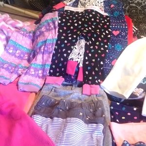 12 pair of little girls 9-12 months bottoms